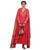 Strawberry Ruhi Kalidar Set