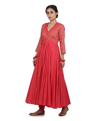 Strawberry Ruhi Kalidar Set 4