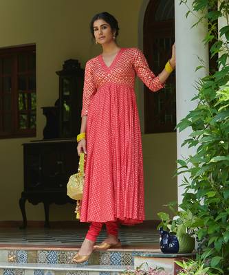 Strawberry Ruhi Kalidar Set 8
