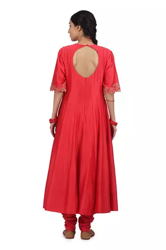 Strawberry Surkh Kalidar Set