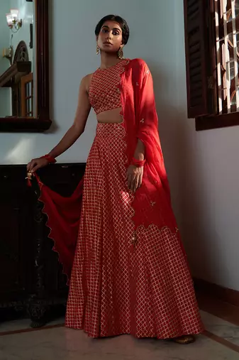 Strawberry Aiman Lehenga Set