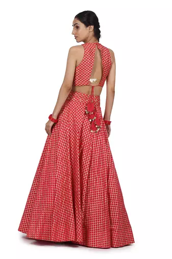 Strawberry Aiman Lehenga Set