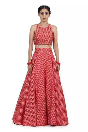 Strawberry Aiman Lehenga Set