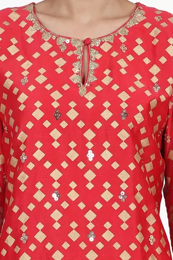 Strawberry Anahat Suit Set