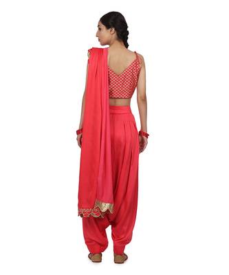 Strwberry Birva Pant Saree Set 2
