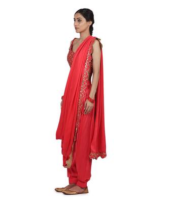 Strwberry Birva Pant Saree Set 4