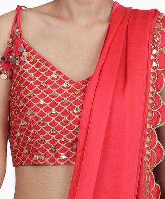 Strwberry Birva Pant Saree Set 5