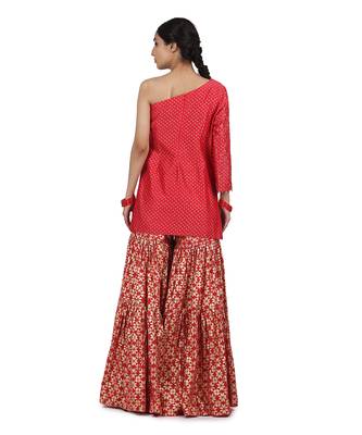 Strawberry Ekra Sharara Set 4
