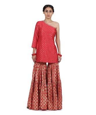 Strawberry Ekra Sharara Set 5