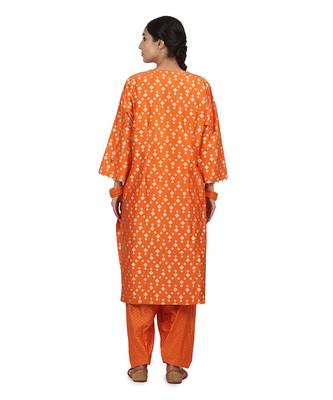 Orange Fiza Suit Set 3
