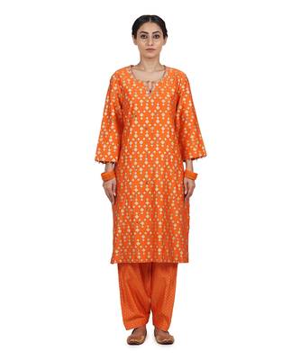 Orange Fiza Suit Set 4
