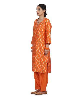 Orange Fiza Suit Set 5