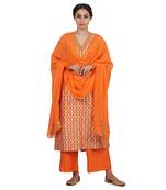 Orange Gurbani Suit Set