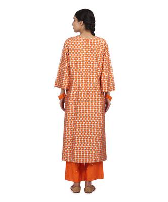 Orange Gurbani Suit Set 3