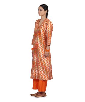 Orange Gurbani Suit Set 5