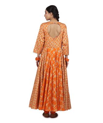 Orange Falak Kalidar Set 3