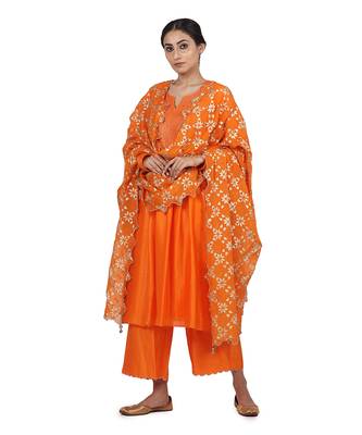 Orange Geena Suit Set 1