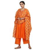 Orange Geena Suit Set