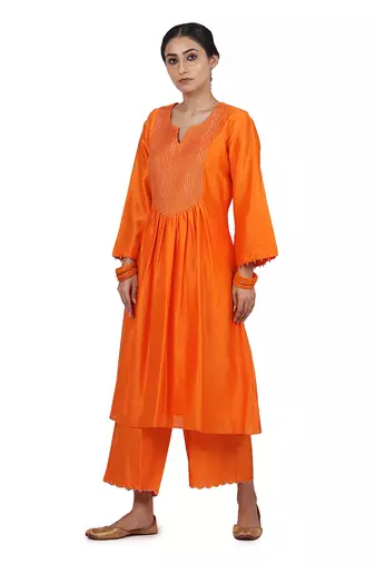 Orange Geena Suit Set
