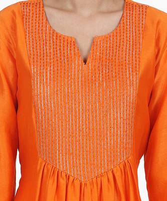 Orange Geena Suit Set 6