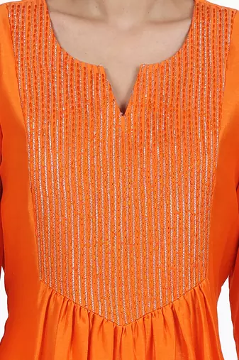Orange Geena Suit Set