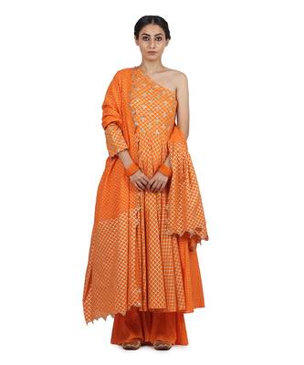 Orange Guntaaz Kalidar Set 1