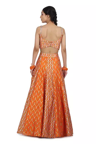 Orange Noor Lehenga Set