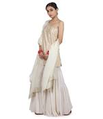 Ivory Keerat Sharara Set