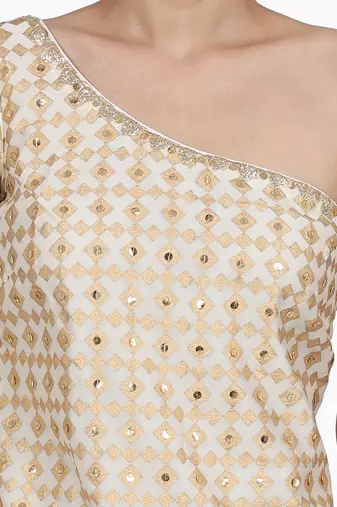 Ivory Keerat Sharara Set