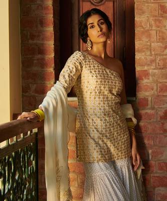Ivory Keerat Sharara Set 7