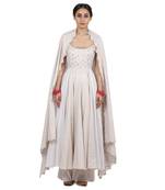 Ivory Ishani Kalidar Set