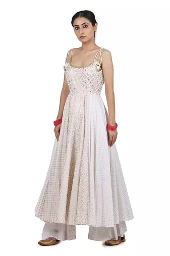 Ivory Ishani Kalidar Set