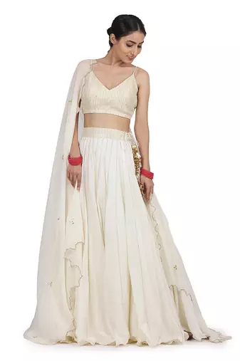 Ivory Jasna Lehenga Set