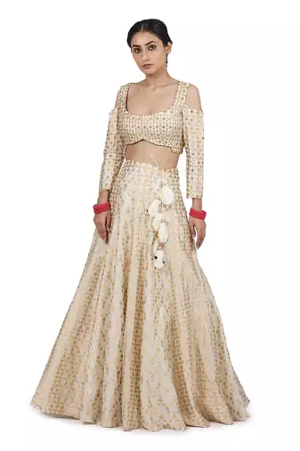 Ivory Kaur Lehenga Set