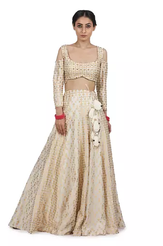 Ivory Kaur Lehenga Set