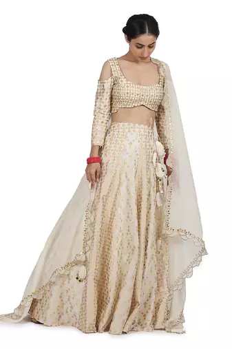 Ivory Kaur Lehenga Set