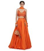Orange Kyra Lehenga Set