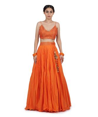 Orange Kyra Lehenga Set 3