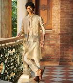 Ivory Dharam Nehru Jacket Set