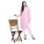 Women rayon Pink chikankari kurti and Pant