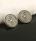 Silver unique ear studs