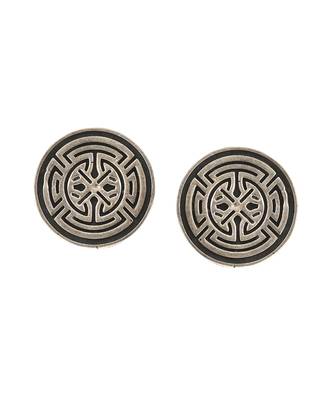 Silver unique ear studs 2