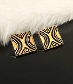 Gold plated silver stud earrings