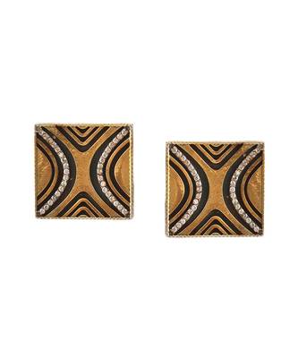 Gold plated silver stud earrings 2