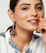 Gold plated silver unique hoops jhumki