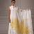 Geroo Jaipur Off-White Hand Painted Organza Dupatta With Crochet Lace