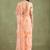 Peach Hand Painted Mukaish Chiffon Saree