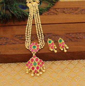Designer micro gold plated necklace set 1