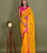 Bandhej Georgette Saree