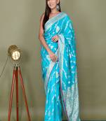 Russian Dhola Silk Zari work Saree